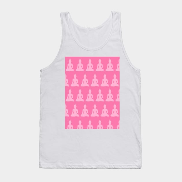 Pink Buddha Pattern Tank Top by XOOXOO